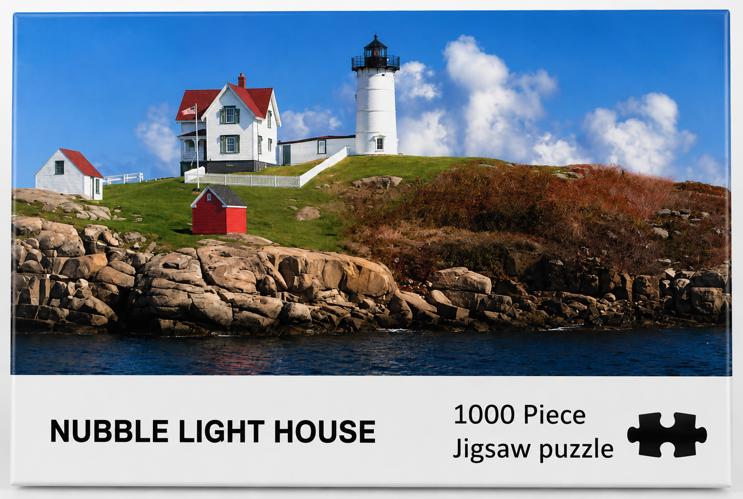 Nubble Lighthouse, Maine 1,000-Piece Panoramic Puzzle