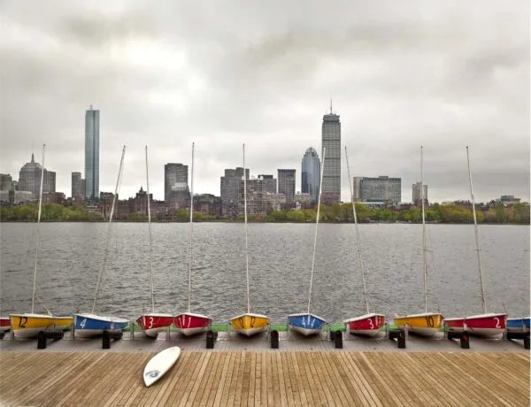 Boats at Rest on the Charles