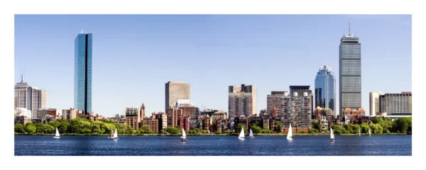 Charles River Sailing Panoramic Photo Print