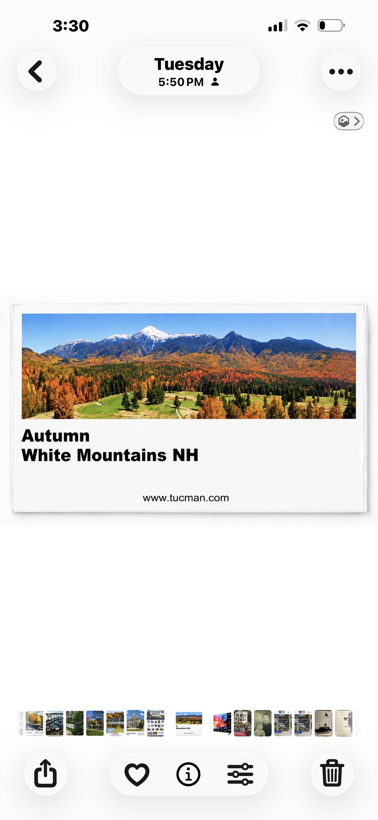 Mount Washington Autumn 1,000-Piece Panoramic Puzzle