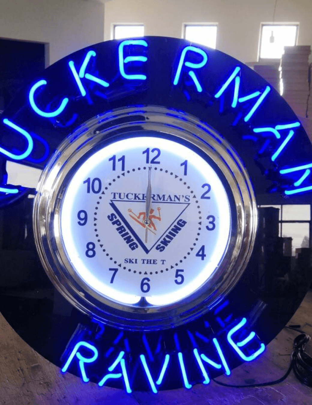 Tuckerman Ravine Neon Clock