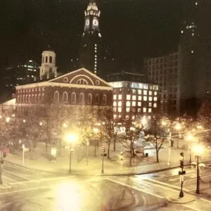 Faneuil Hall at Night, Quincy Marketplace, Boston, MA. BO 208