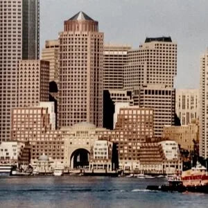 Tuggin' Past the Rowe, Rowe's Wharf, Boston MA. BO 226